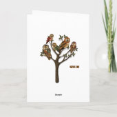 フクロウ恋しく思の木 カード (裏面)