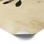 フクロウ愛好家のためのミニマルな水彩プリントアート」 ポスター (コーナー)