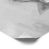 フクロウ愛好家のためのミニマルな水彩プリントアート」 ポスター (コーナー)