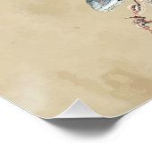 フクロウ愛好家のためのミニマルな水彩プリントアート」 ポスター (コーナー)