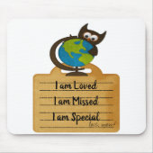 フクロウ愛恋しく思特別マウズパッド！マウスパッド マウスパッド (正面)