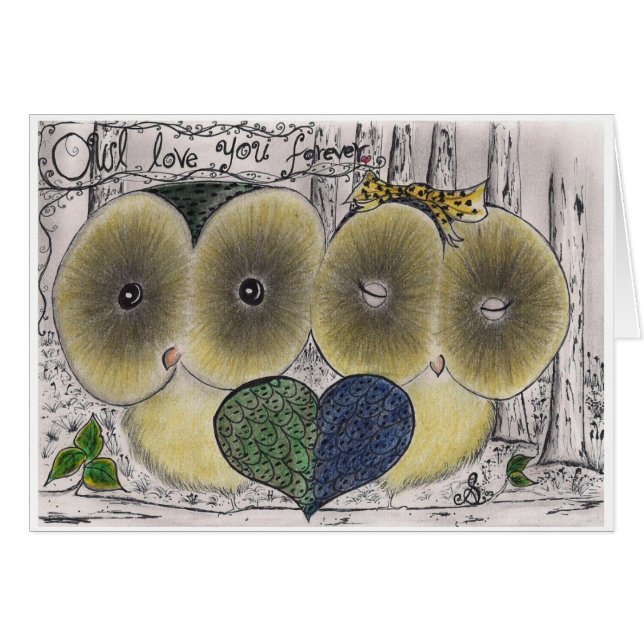 フクロウ愛永久に (正面横)