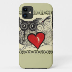 フクロウ愛- iPhone 11 ケース