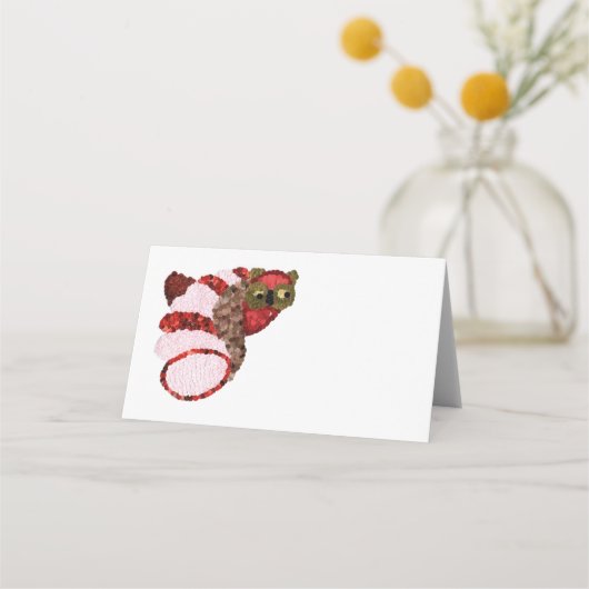 フクロウ折り座席表 プレイスカード (正面)