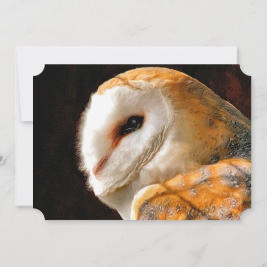 フクロウ招待状 (正面)