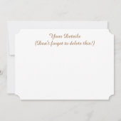 フクロウ招待状 (裏面)