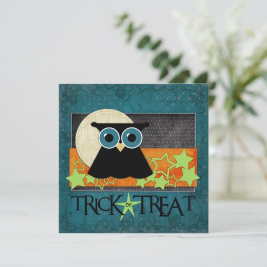 フクロウ招待状 招待状 (スタンド正面)