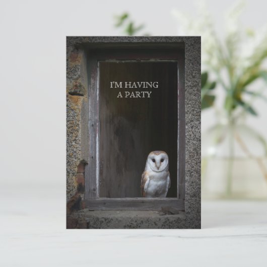 フクロウ招待状 招待状 (スタンド正面)