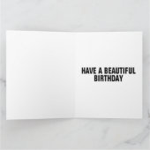 フクロウ撮影特大誕生日カード カード (内部)