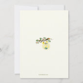 フクロウ教授の退職パーティの招待状 招待状 (裏面)