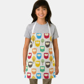 フクロウ数々のル模様 エプロン (インサイチュ)