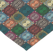 フクロウ数々のル模様 ショートテーブルランナー (コーナー)