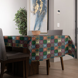 フクロウ数々のル模様 テーブルクロス