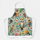 フクロウ料理エプロン エプロン (正面)