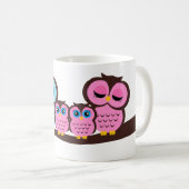 フクロウ族 コーヒーマグカップ (正面右)