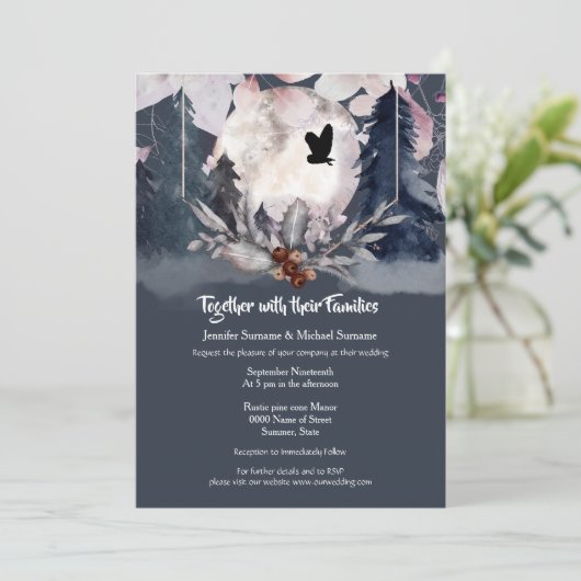 フクロウ暗月 招待状 (スタンド正面)