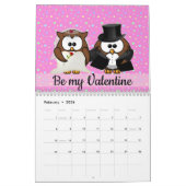 フクロウ暦2022年 カレンダー (2月 2026)