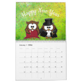 フクロウ暦2025年 カレンダー (1月 2026)