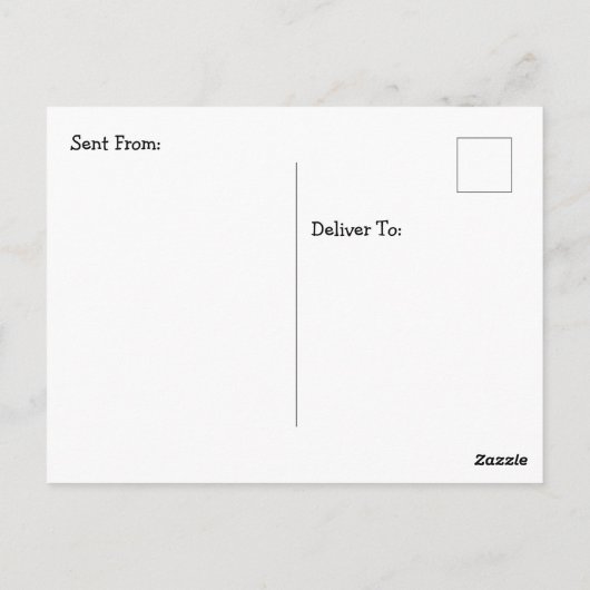 フクロウ曼荼羅の手書きアートワーク ポストカード (裏面)