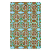 フクロウ曼荼羅の手書きアートワーク ミニクリップボード (裏面)