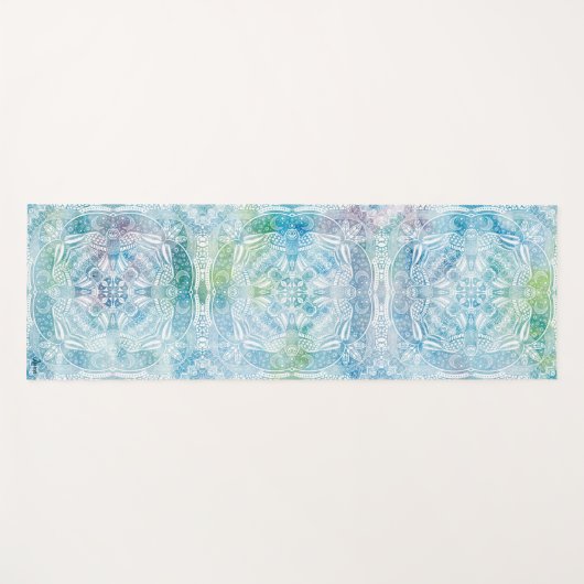 フクロウ曼荼羅禅 ヨガマット (正面(横))