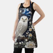 フクロウ月明かりの花 エプロン (インサイチュ)