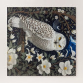 フクロウ月明かりの花 ジグソーパズル (横)