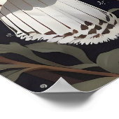 フクロウ月明かりの花 ポスター (角)