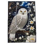 フクロウ月明かりの花 ミディアムペーパーバッグ (裏面)