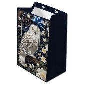 フクロウ月明かりの花 ミディアムペーパーバッグ (裏面アングル)