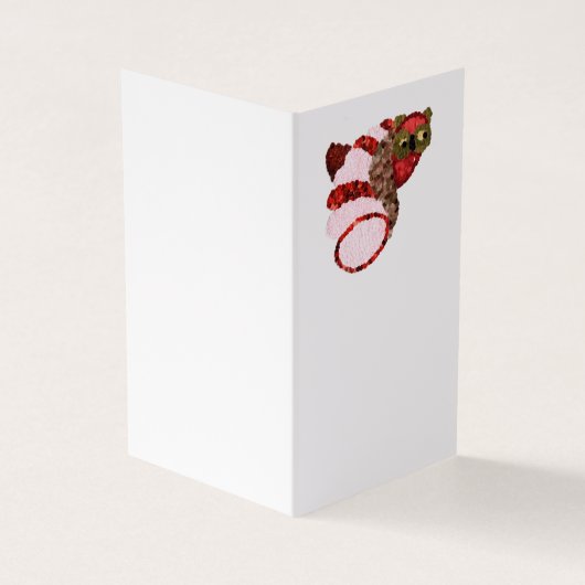 フクロウ本折り畳み名刺 名刺 (外部)