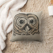 フクロウ枕、両面100%綿、オリジナル クッション (ブランケット)