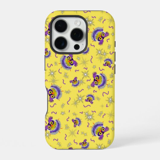 フクロウ柄のCase-Mate iPhoneケース iPhone 16 Proケース (裏面)