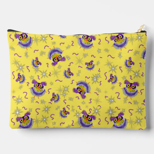 フクロウ柄アクセサリーポーチ アクセサリーポーチ (裏面)