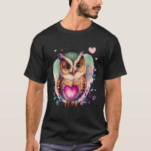 フクロウ森林神話ナイトフクロウ Tシャツ