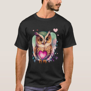フクロウ森林神話ナイトフクロウ Tシャツ