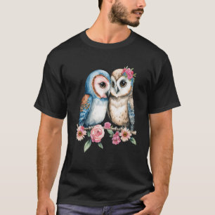 フクロウ森林神話ナイトフクロウ Tシャツ