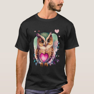 フクロウ森林神話ナイトフクロウ Tシャツ