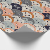 フクロウ模様包み紙 ラッピングペーパー (角)