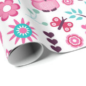 フクロウ模様 ラッピングペーパー (ロールコーナー)