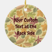 フクロウ漫画セラミックオーナメント セラミックオーナメント (裏面)