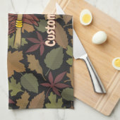 フクロウ漫画タオル キッチンタオル (四つ折り)