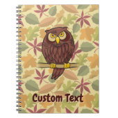 フクロウ漫画ノート ノートブック (正面)