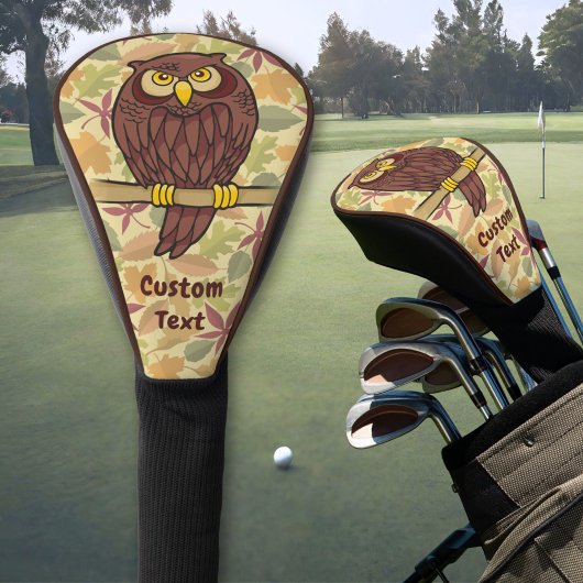 フクロウ漫画 ゴルフヘッドカバー