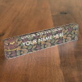 フクロウ漫画 デスクネームプレート (側面)