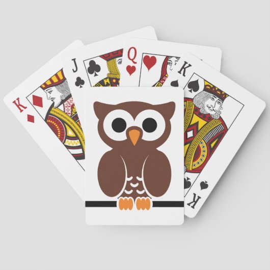 フクロウ漫画 トランプ (裏面)