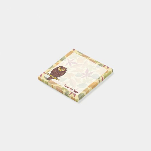 フクロウ漫画 ポストイット (アングル)