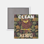 フクロウ漫画 マグネット (正面/裏面)