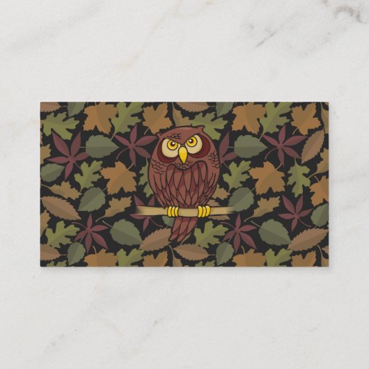 フクロウ漫画 名刺 (裏面)