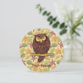 フクロウ漫画 招待状 (スタンド正面)